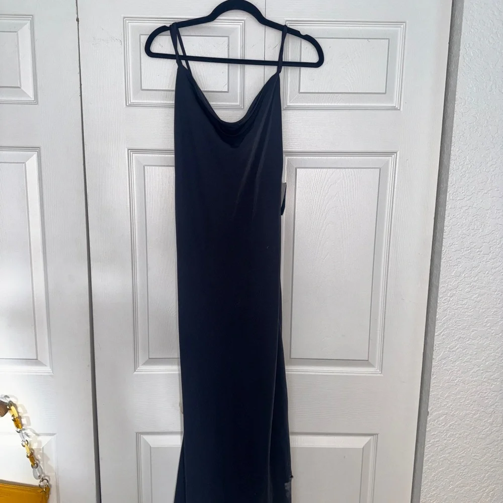 NWT Abercrombie Sleeveless Black Maxi Dress - Classic Cowl Neck- size medium
